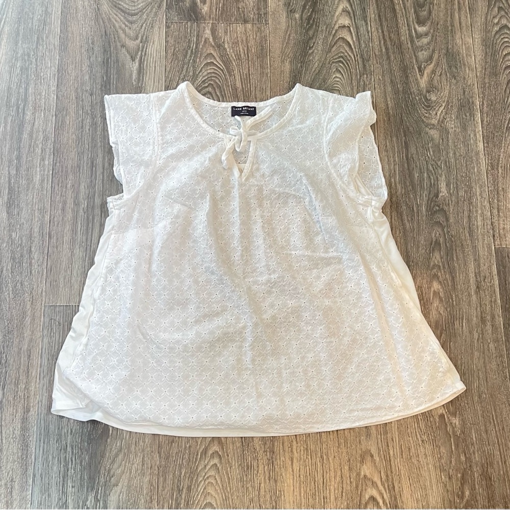 Lane Bryant White Blouse
